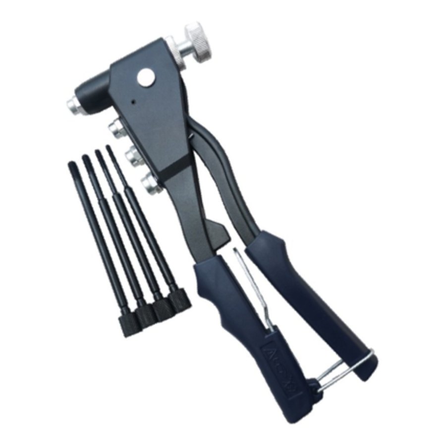 Heavy-duty rivet nut tool with mandrel set