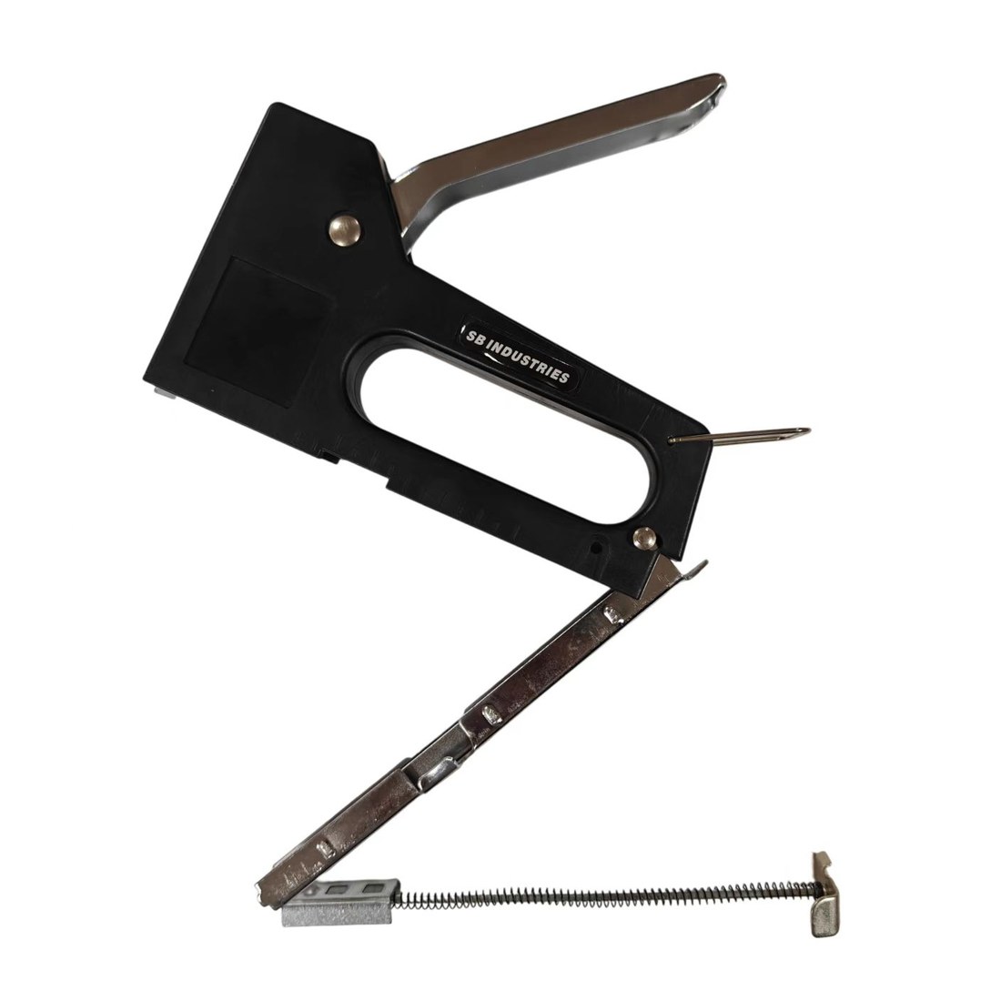 3-in-1 heavy-duty staple gun, GS-marked, with T, U and door-shaped nails
